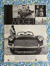 Vintage 1969 MG Midget Automobile Print Ad picture