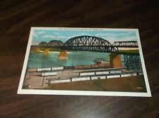 1930's TRRA TERMINAL RAILROAD OF ST. LOUIS MUNICIPAL BRIDGE UNUSED POST CARD picture