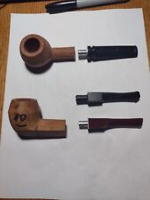2 Nice UNFINISHED Briar Estate Pipes and stems. ASSEMBLY Required Lot 3 picture