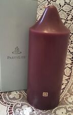 PartyLite RASPBERRY / MULBERRY 3 x 7 Bell Top Pillar Candle S3728 New Retired picture