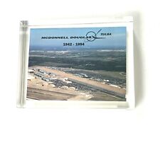 Vintage McDonnell Douglas 1942-1994 Lucite Paperweight Tulsa Oklahoma Location picture