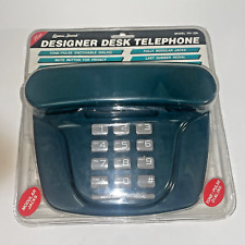 Vintage 1990's Lenoxx Sound Designer Desk Telephone PH-306 New Sealed Dark Green picture