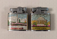 2x Vintage Mastercraft Lighters - Washington DC - Jefferson Memorial picture