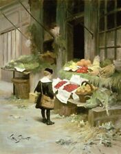 Dream-art Oil painting Little-Boy-at-the-Market-Victor-Gabriel-Gilbert-oil-paint picture