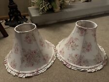 Pair Of Rachel Ashwell Simply Shabby Chic Pink Rose Floral Lamp Shades picture