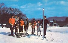 MA South Lee 1951 Ski Class of Oak N Spruce Lodge of Berkshires postcard A28 picture
