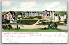 eStampsNet - Worcester Academy Buildings Worcester MA 1905 Postcard  picture