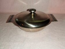 Vtg. International Decorator 18-8 Stainless Steel Serving Bowl With Lid Ex. Cond picture