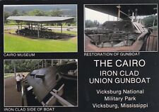 Civil War Ship Vicksburg National Military Park Mississippi Postcard 1980's picture