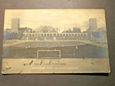 1920's Stockholm SWEDEN Football Soccer Athletic stadium players RPPC Postcard picture