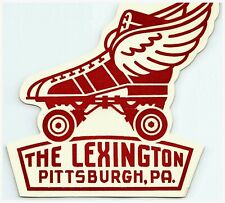 1930s-50s The Lexington Pittsburgh PA Label Vtg Decal Skate Sticker picture