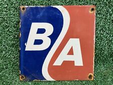 VINTAGE BRITISH AIRLINES PORCELAIN SIGN GAS COMMERCIAL AIRLINE AIRPLANE AIRPORT picture