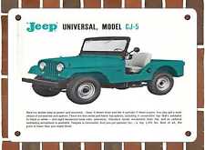 METAL SIGN - 1961 Willys Jeeps Universal CJ5 - 10x14 Inches 2 picture