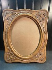 Vtg MCM 50-60’s? Burwood Forget-Me-Not Flowers Wood look 8x10 Picture FRAME picture
