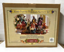 2003 Grandeur Noel Hand Painted Porcelain Nativity Set Collector Edition - Box picture