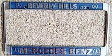 **Vintage BEVERLY HILLS DEALER License Frame** 'Mercedes Benz picture