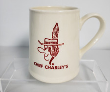 Vintage Chief Charley Clearwater Florida restaurant mug RARE 5in high picture