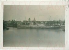 1940s British India Docks Bombay Ship & Tug Boats 3.3x2.3