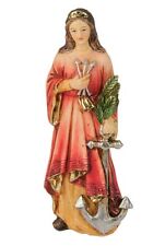 Statue St Philomena Catholic Figurine 4 Inch w Holy Card SALE * AS IS* picture