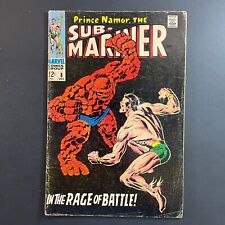 Sub-Mariner 8 ICONIC Thing cover Silver Age Marvel 1968 John Buscema Namor comic picture
