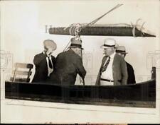 1933 Press Photo President Hoover on fishing boat in Palm Beach, Florida picture