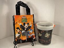 Disneyland Happy Halloween Mickey & Friends Souvenir Disney Popcorn Bucket + Bag picture