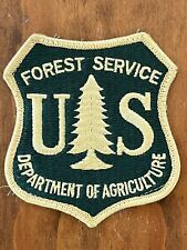 VINTAGE🇺🇸3”U.S. FOREST SERVICE DEPT of AGRICULTURE EMBROIDERED UNIFORM PATCH picture