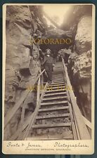 CAVE OF THE WINDS COLORADO stairway to entrance #170 Foote & James photo 1890 picture