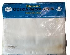 VTG NIP Stevens Utica Mohawk Double Sheet Hem 100% MuslinWhite Over 130 Thread picture