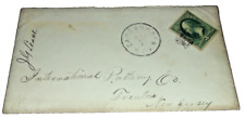 1880's ILLINOIS CENTRAL CAIRO & NEW ORLEANS RPO HANDLED ENVELOPE picture