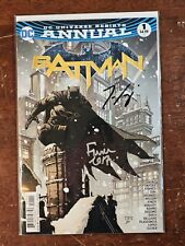 DC Rebirth Batman Annual #1 Signed by David Finch and Tom King no COA picture