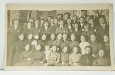 RPPC Gathering Young People  Class or Church Group c1907 Real Photo Postcard J5 picture