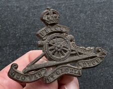 Genuine WW2 Royal Artillery Plastic Economy Issue Cap Badge picture