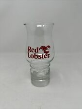 Vintage Red Lobster 1980s Hurricane Glass Cocktail Drink Restaurant Logo picture