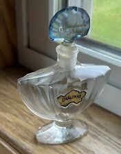 VTG Empty Baccarat Crystal Guerlain Shalimar Perfume Bottle 4 3/4” T w Stopper picture