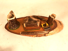Cool Rustic Smoking Tray, Ashtray, Made From Antlers and Birch Log, 1930s picture