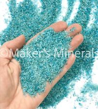 Crushed Blue Apatite A+, Sand (2mm-0.25mm) Gems for Ring Inlay, Resin Art, Craft picture