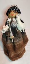 Handmade Peruvian Andean Doll Latin American Mother w Hands full picture