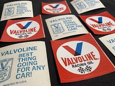 15 NOS vtg 1970’s valvoline racing oil stickers v28 3x3 Motor Oil Stickers picture