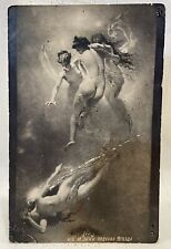 Hungarian Artist Mihály Zichy | Falling Star | Nude Women Angels | Russian PC picture