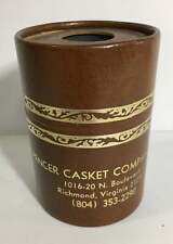 Vintage 1970's Pencil Cup - Spencer Casket Company - Richmond VA (1001167) picture