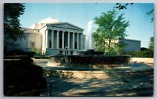 Postcard Andrew W. Mellon Fountain Gallery of Art in Rear Washington D.C.  B 26 picture