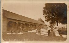 We get Straw on tick Army mattress RPPC Vintage Postcard II picture
