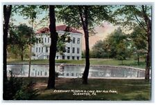 c1910's Everhart Museum & Lake Nay Aug Park Scranton Pennsylvania PA Postcard picture