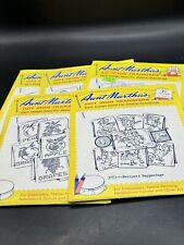 Lot of 5 Aunt Martha's Hot Iron Transfers for Embroidery & More Designs Lot 2 picture