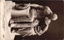 Vintage Postcard- Man woman and child statue, Le Peuple Le Pleure picture