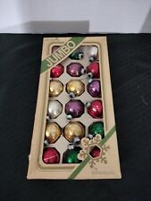 18 Vintage Rauch Pyramid Christmas Ornaments Hand Blown Glass W/Box Made in USA picture