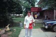 1978 Woman Nurse Coming Home From Work #2 70s Vtg 35mm Slide picture
