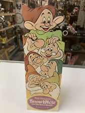 Rare 1937? snow White and the seven dwarfs Movie advertisement Fold Out Display picture