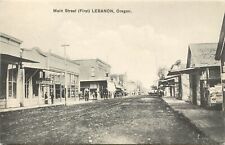 c1907 Postcard; Lebanon OR Main Street (First), Linn County, Posted picture